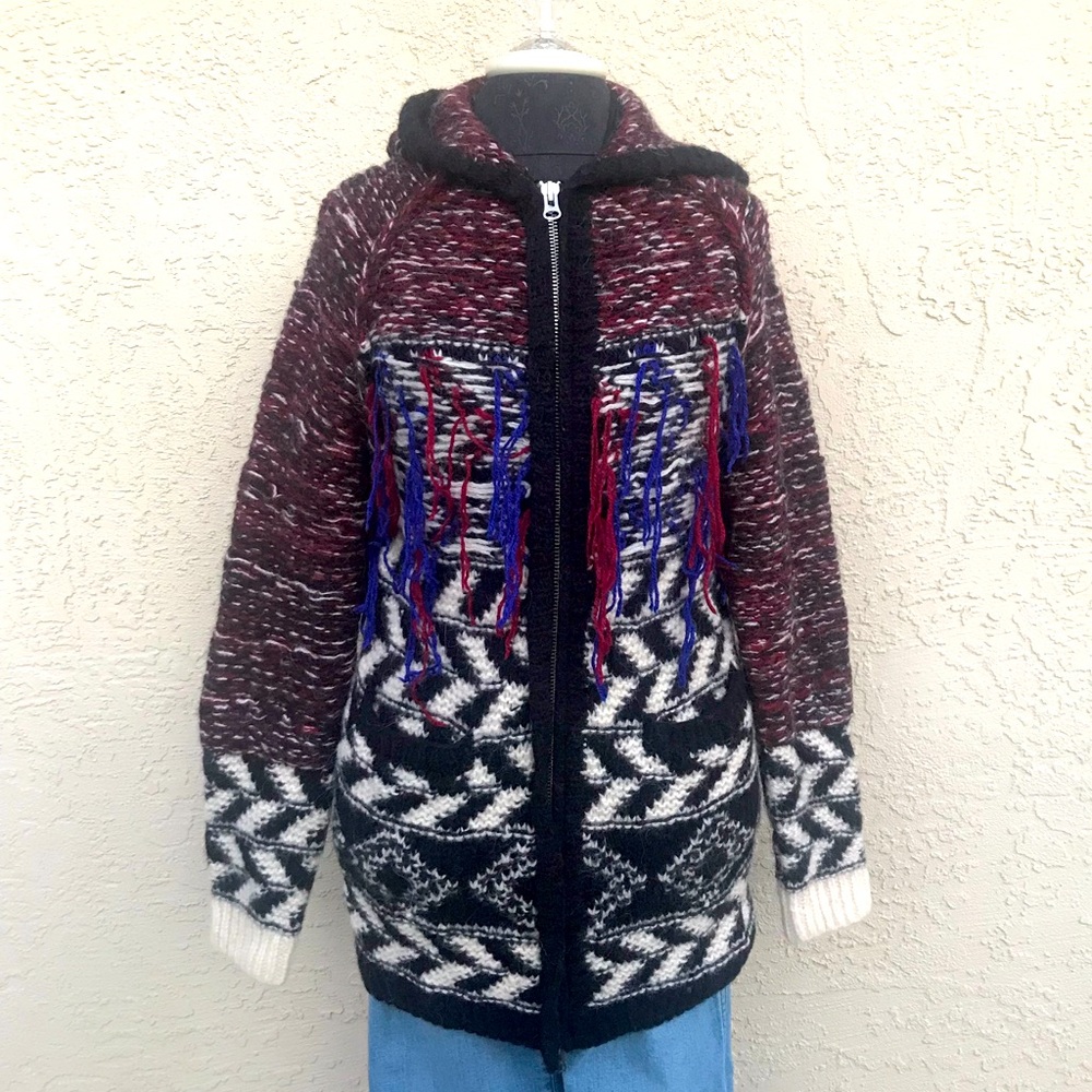 Isabel Marant x H&M Hooded Wool Knit Long Cardigan XS